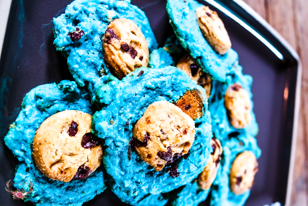 cookie monster blue cookies