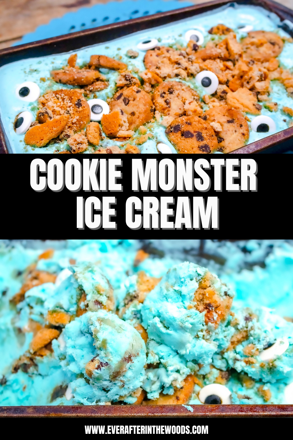how to make cookie monster ice cream