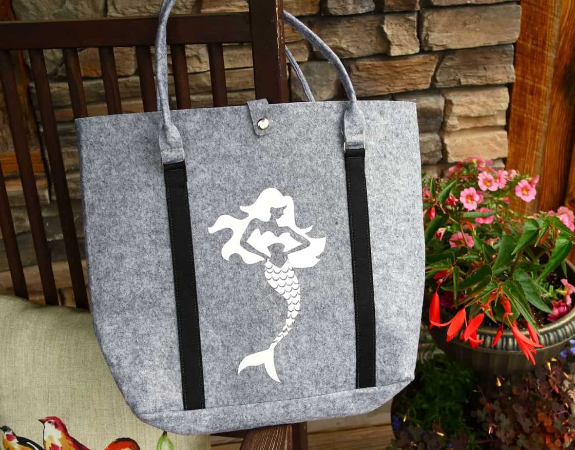 cricut mermaid sea beach bag tote