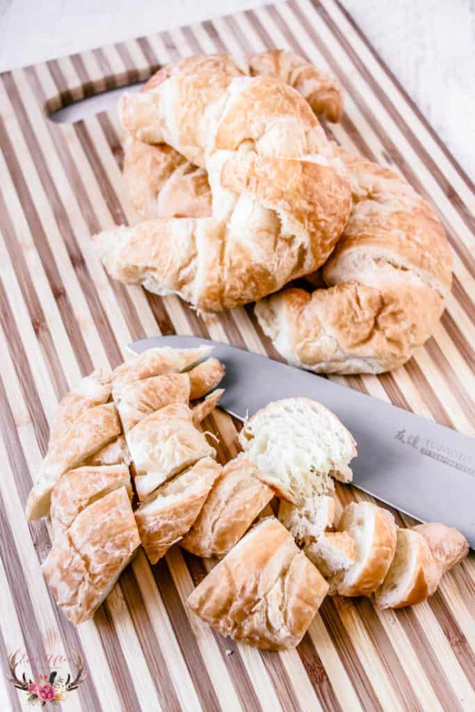 Best Croissant Bread Pudding Recipe - Ever After in the Woods