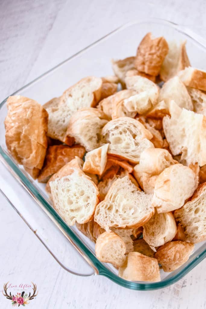 Best Croissant Bread Pudding Recipe - Ever After in the Woods