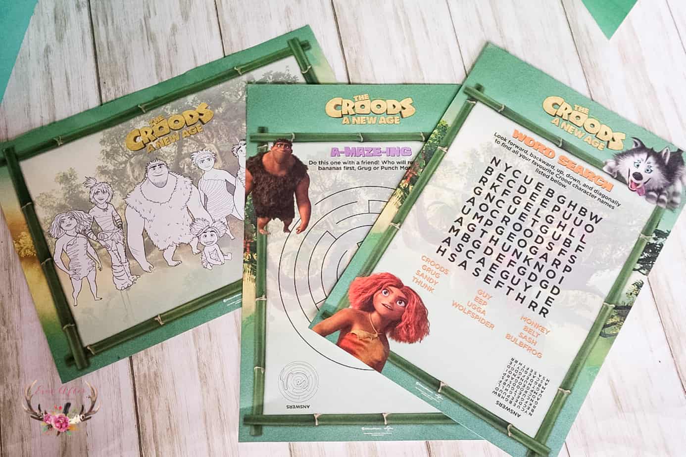 The Croods: A NEW AGE printables