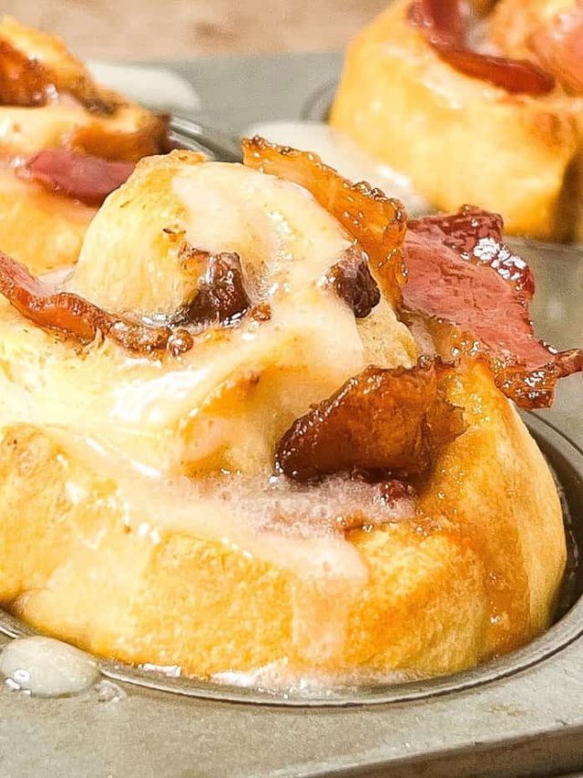 Bacon Cinnamon Rolls – for Mother’s Day Weekend