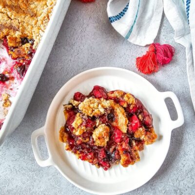 blueberry cake mix crumble