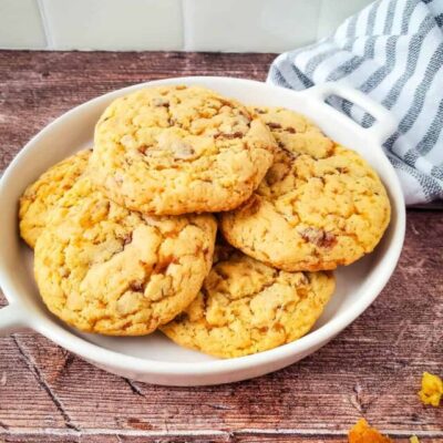 Easy Butterfinger Cake Mix Cookies