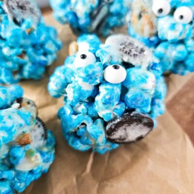 kids party popcorn recipe | cookie monster