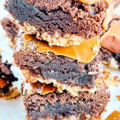 pretzel brownie bars