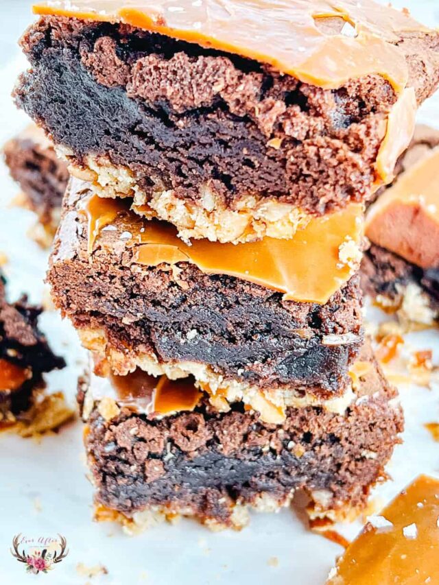 pretzel brownie bars