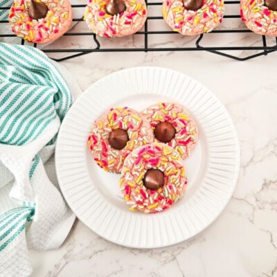 Strawberry Cake Mix Cookies