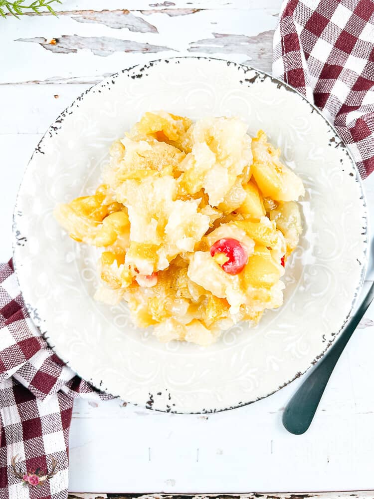 Dolly Parton Fruit Cocktail Cobbler Ever After in the Woods