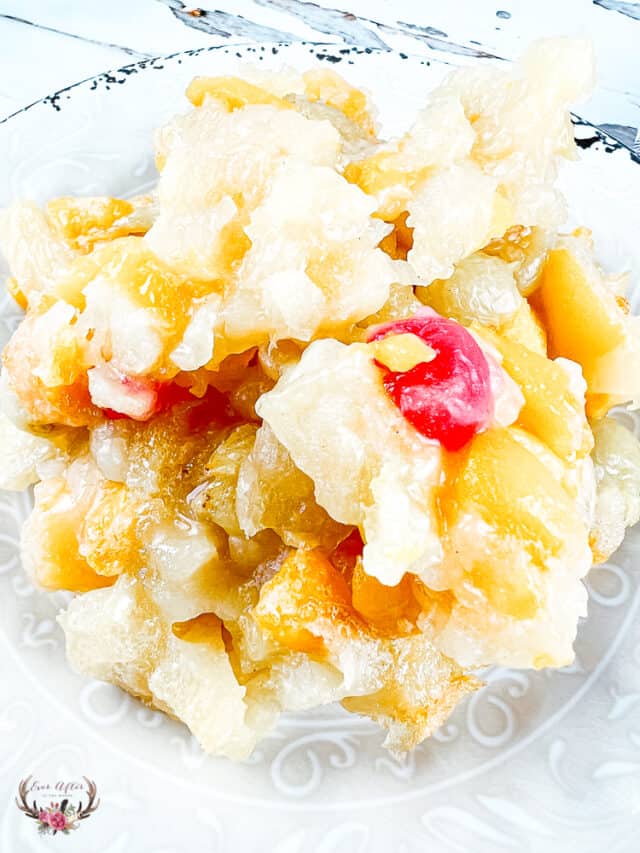 Dolly Parton Fruit Cocktail Cobbler Ever After in the Woods