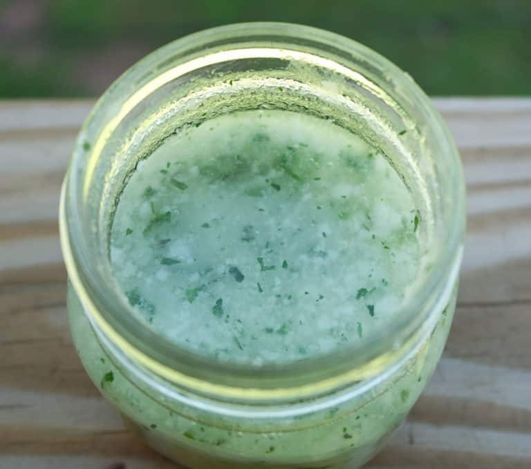 DIY Mint Sugar Scrub