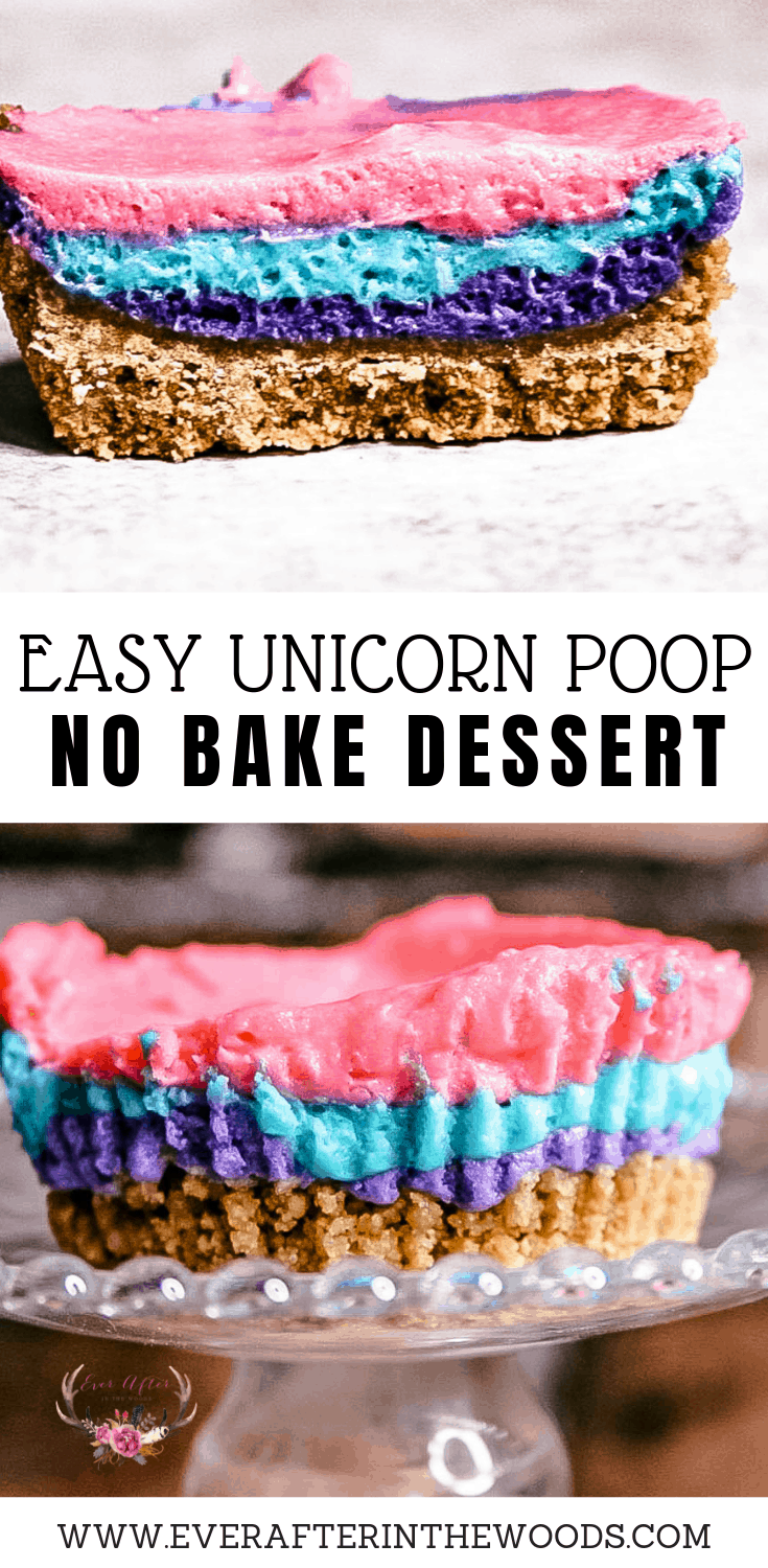 easy unicorn poop dessert
