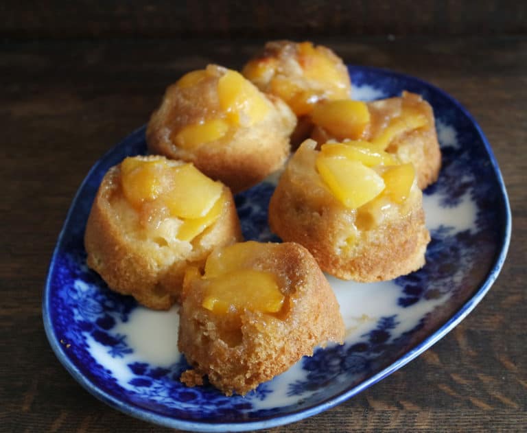 Easy Upside Down Peach Cake