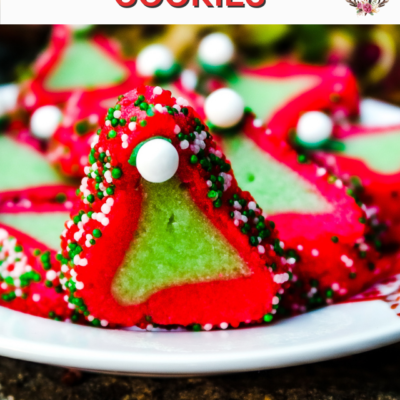 christmas elf hat cookies