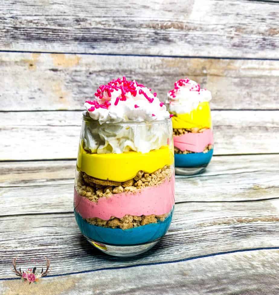 Unicorn dessert recipes – unicorn parfait - Ever After in the Woods