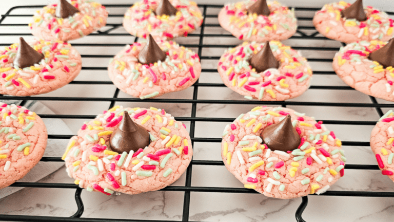 Strawberry Cake Mix Cookies