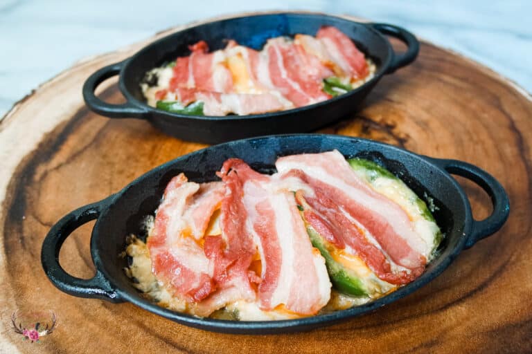 these Bacon-topped jalapeno poppers are the perfect meal to enjoy for lunch, dinner, or an after-school snack.