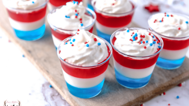 Patriotic Red, White, and Blue Jello Shots