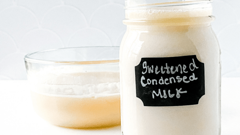 sweetened condensed milk from scratch