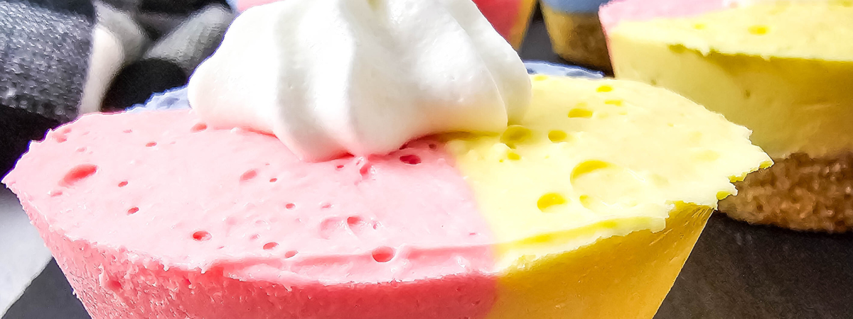 unicorn cheesecake bites
