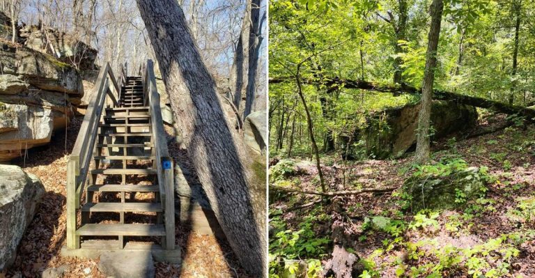 You’ll Hike A Short Bluff Trail In Illinois To Find Petroglyphs Left By Native Peoples 1,000 Years Ago