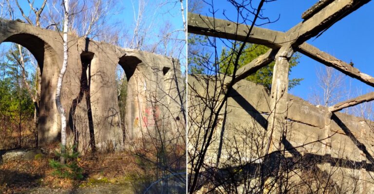 The Marlborough cement plant ruins