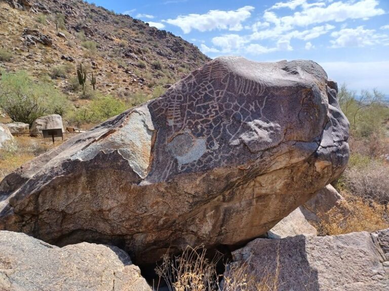 This Arizona Trail Starts Out Paved And Passes Boulders Covered In Ancient Carvings