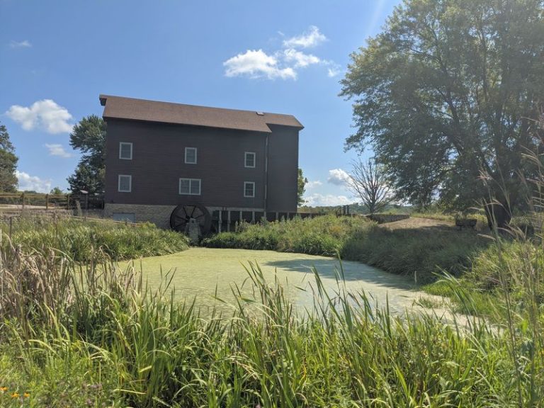 This Old Working Illinois Grist Mill Still Welcomes Visitors Beside A Creek With 4 Miles Of Trails