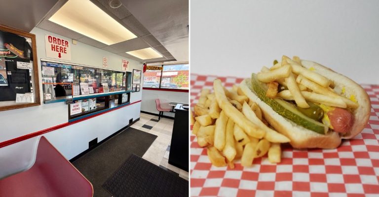 This Legendary Illinois Hot Dog Joint Piles Golden Fries Right On Top Of Every Dog