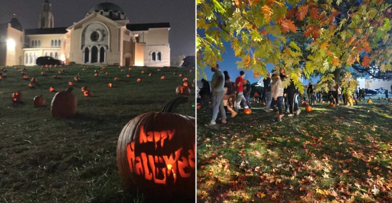 This Ohio Neighborhood Lights Up Nearly 1,000 Hand-Carved Pumpkins For Two Magical Nights