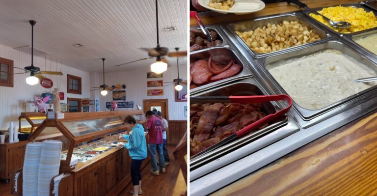 South Carolina Has A Buffet Inside A Historic Mill Where You Can Load Your Plate With Southern Comfort Food