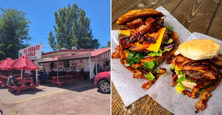 This Legendary Colorado Roadside Stand Serves A Giant Burger You Probably Won’t Finish Alone