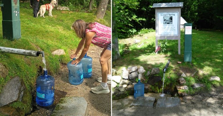 Visitors Drive Miles To Collect Fresh Water From This Natural Spring In Maine