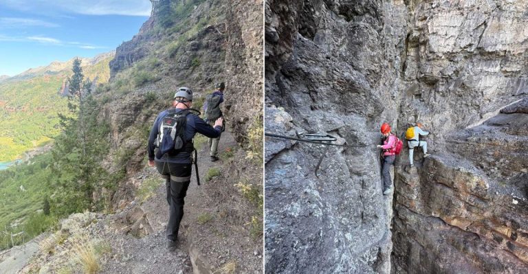 Cross A Cliffside Colorado Iron Route Above Telluride With A Mountain Guide