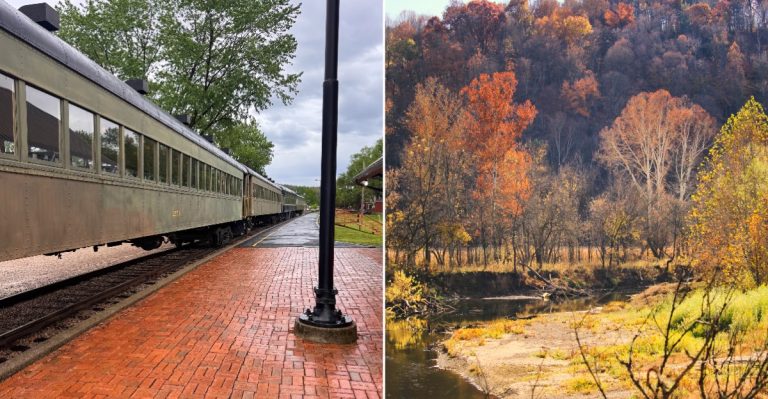 This 2-Hour Ohio Train Ride Through A Quiet River Valley Is An Unforgettable Way To See Fall