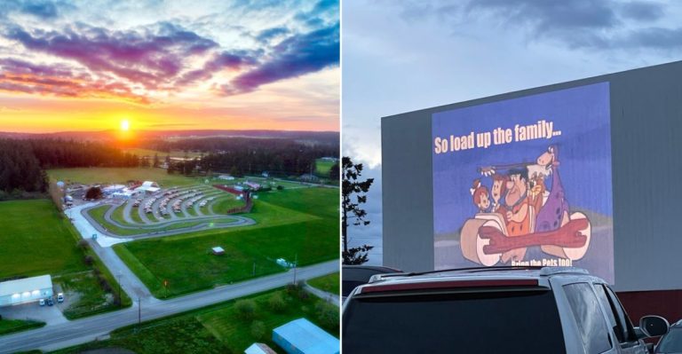This Classic Washington Drive-In Theater Still Shows 2 First-Run Movies For Around $7