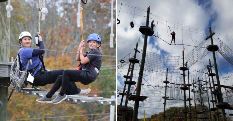 This Maine Zipline Tour Sends You Flying Through The Woods Near The Seacoast