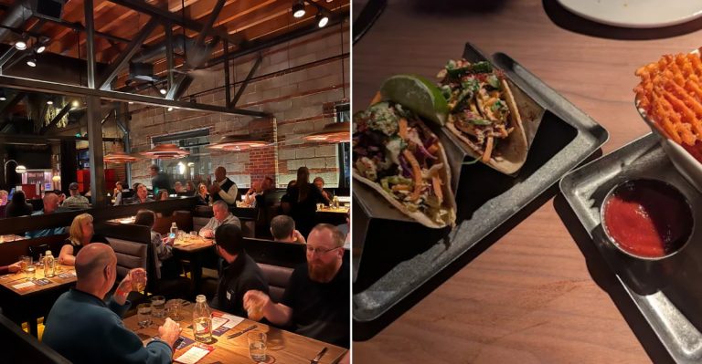 A Former Colorado Mortuary In Denver Now Serves Global Street Food Beneath Its Old Neon Sign