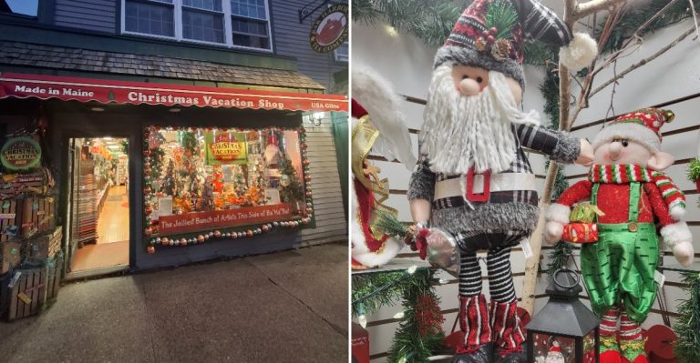 This Maine Christmas Shop Makes Every Visit Feel Like The Holiday Season