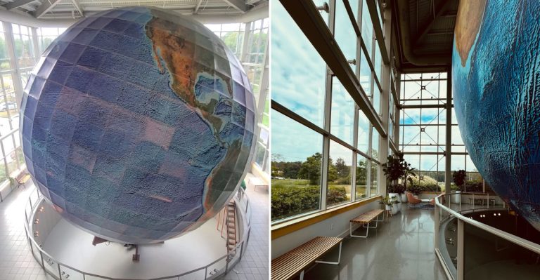The World’s Largest Rotating Globe Is In Maine, And It Feels Almost Too Strange To Be Real