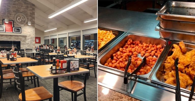 This Colorado Buffet Serves Mountains Of Fried Chicken But The Crowds Drop Off After Dark