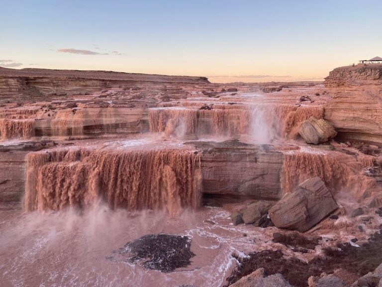 Every Spring, Grand Falls In Arizona Pours Giant Chocolate-Colored Waterfalls That Look Like Another Planet