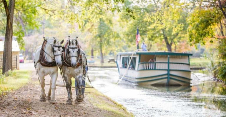 You Can Ride A Horse-Pulled Canal Boat In Ohio And Yes, It’s Still Running