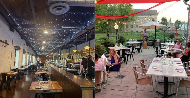 One Of Pennsylvania’s Most Stunning Dining Decks Serves Homemade Pasta By The Water