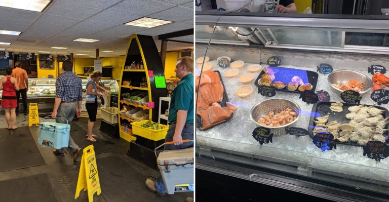 This Huge Maine Seafood Market Turns Grocery Shopping Into A Food Experience