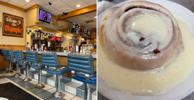 This Downtown Illinois Diner Bakes Three-Quarter-Pound Cinnamon Rolls That Sell Out Almost Every Morning