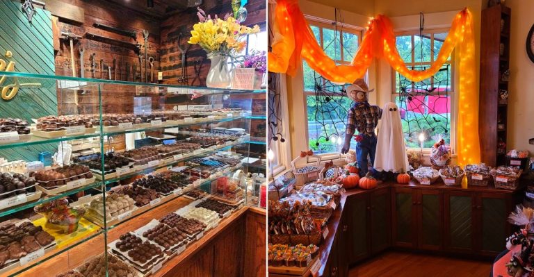 This Ohio Candy Shop Inside A Restored Train Depot Makes Holiday Shopping A Little More Fun