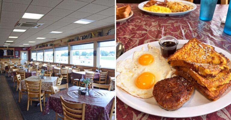 This Illinois Airport Diner Serves Hearty Breakfasts At Great Prices While Planes Land On The Runway Outside