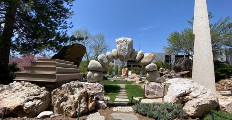 This Utah Sculpture Garden Hides A Stone Sphinx With A Face You Will Not Forget